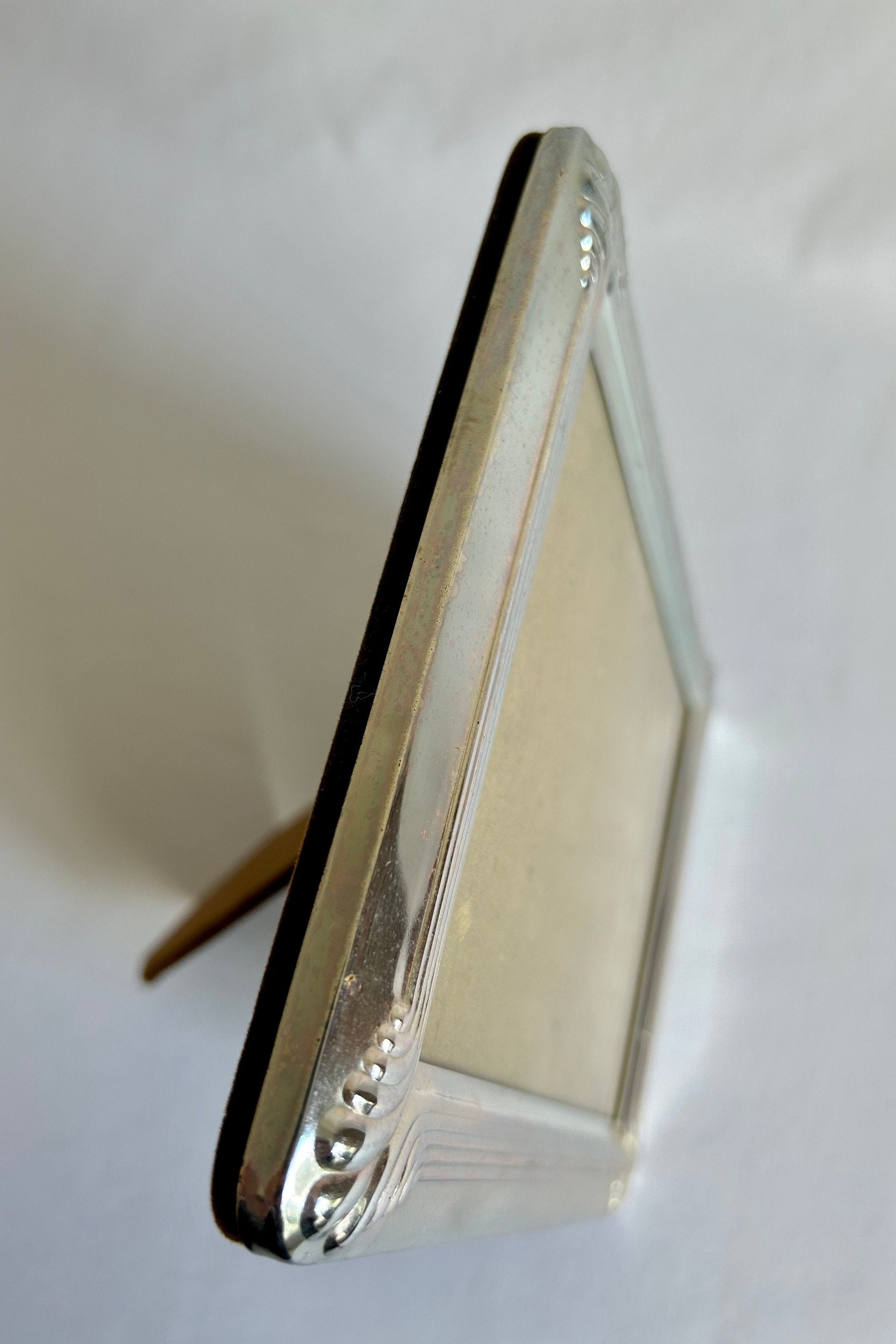 Art Deco Silver Plate 5 X 7 Frame Etsy