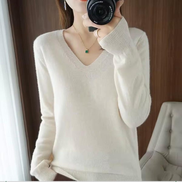 Lace V-Neck Top High-Waisted Trousers Set