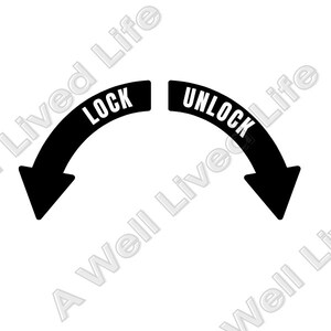 Lock Unlock Directional Guide Printable File
