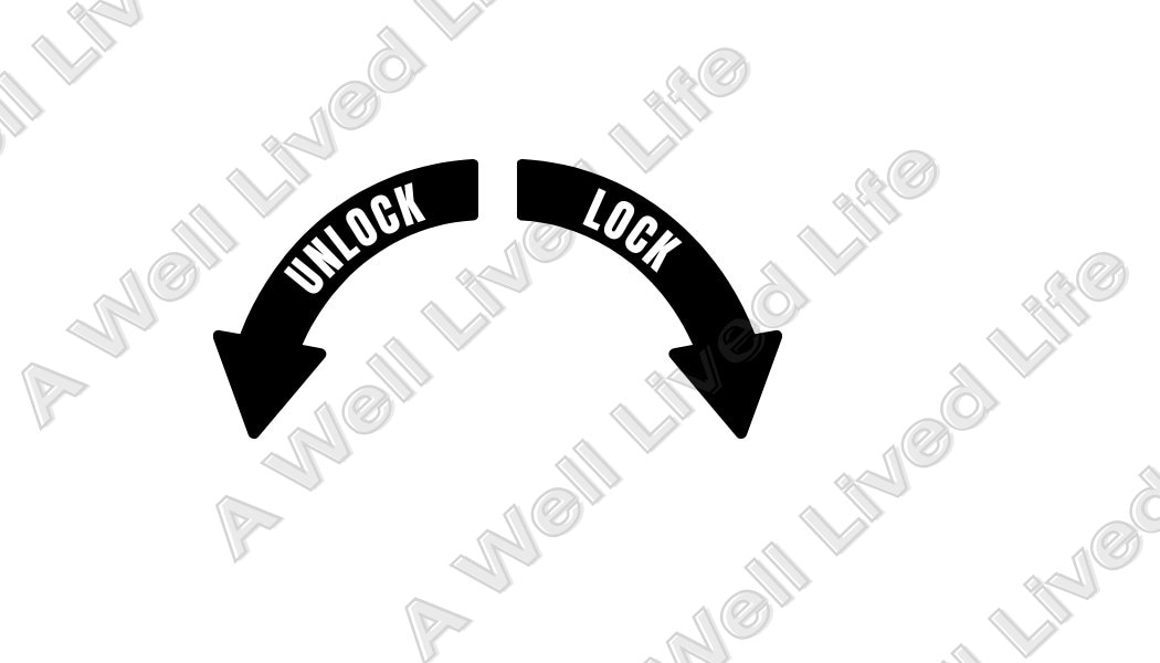 Unlock Lock Directional Guide Printable File Etsy