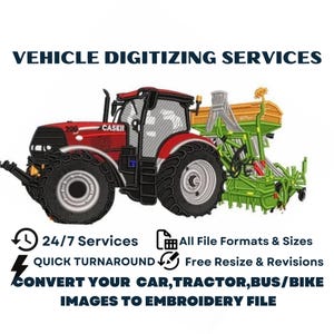 Custom Embroidery Digitizing Service: Logo, Car Design, Image