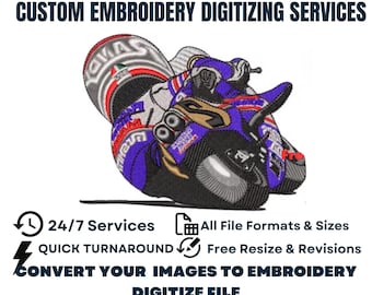 Custom Embroidery Digitizing, Logo Digitizing, Embroidery Digitizing Service, Image Digitizing Embroidery, Custom Digitize