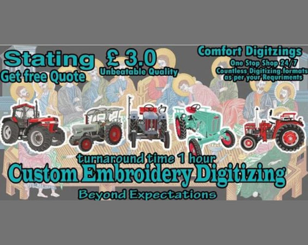 Custom Embroidery Digitizing, Logo Digitizing, Embroidery Digitizing