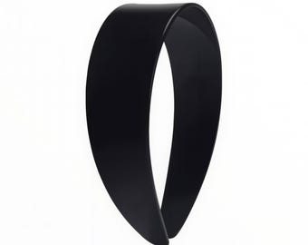 The &quot;MINIMALIST&quot; Carolyn Bessette Wide Black Headband