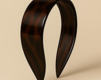 The Carolyn Bessette Tortoiseshell Headband - Premium Tortoiseshell Handcrafted in France