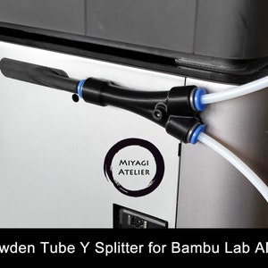 Bambu Lab Bowden Tube Y-Splitter with Push-Fit Quick Connectors