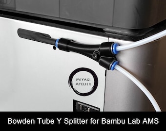 Divisor en Y para tubo Bowden de Bambu Lab con conectores rápidos de ajuste a presión