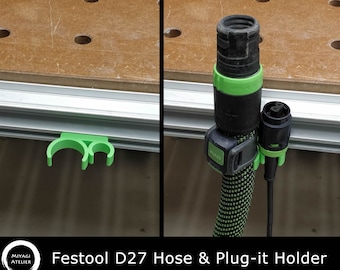 Soporte para manguera Festool D27/32 y Plug-it en MFT/3