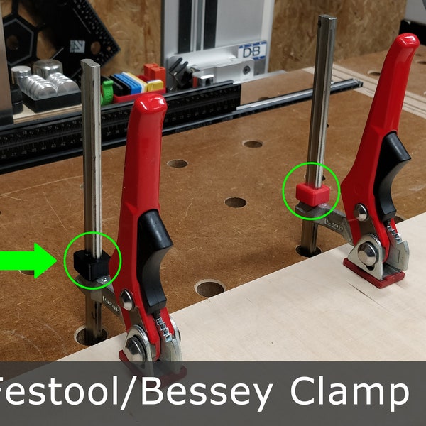 Bessey Festool Einhand-Schnellspann-Stoppblock (4er-Set)