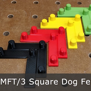 Low Profile MFT Bench Dog Square Fence 20mm (set of 2)