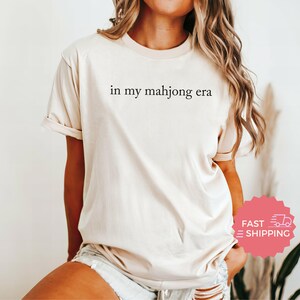 Comfort Colors® In My Mahjong Era, Trendy Game Lover Shirt, Casual Graphic Tee, Stylish Mahjong Player Gift image 2