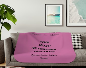 Aftercare Sherpa Blanket - Pink