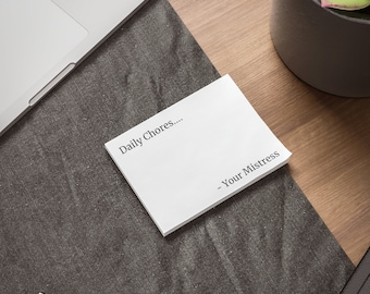Daily Chores from Mistress Post-it® Note Pads