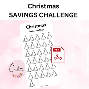 Christmas savings challenge
