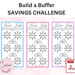 Build a Buffer | Emergency fund | Savings Challenge