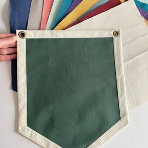 Custom Blank Canvas Banner, Blank Canvas Banner, Blank Camp Flag, Pin Flag, DIY Canvas Banner, Make your own Banner, DIY Pennant