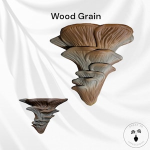 Étagère flottante en forme de champignon imprimée en 3D | Décoration murale moderne en forme de champignon Djamor