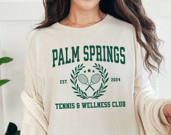 Custom Tennis Shirt, Bachelorette Shirts Tennis Themed, Vintage Tennis Shirt in Varsity Font, Tennis Club Tees, Country Club Aesthetic