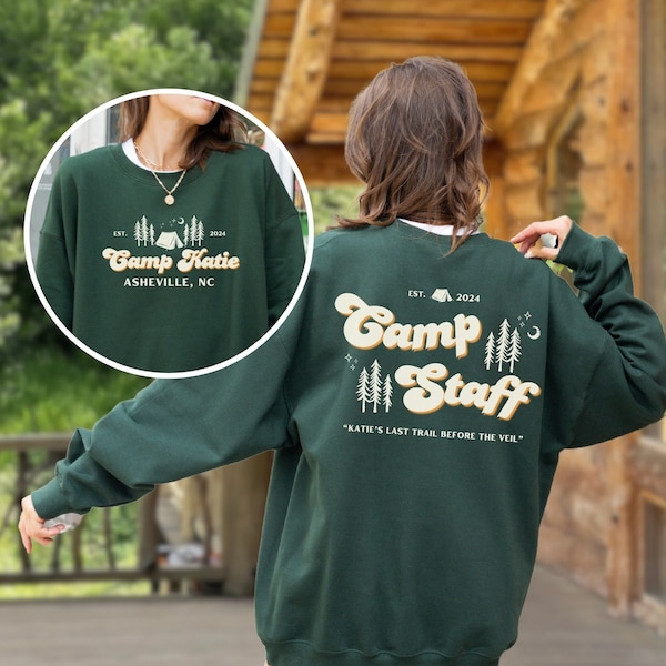 Camp Bachelorette, Bridal Sweatshirt, Last Trail Before the Veil, Bachelorette Decorations, Bridesmaid Gifts, Bachelorette Favors