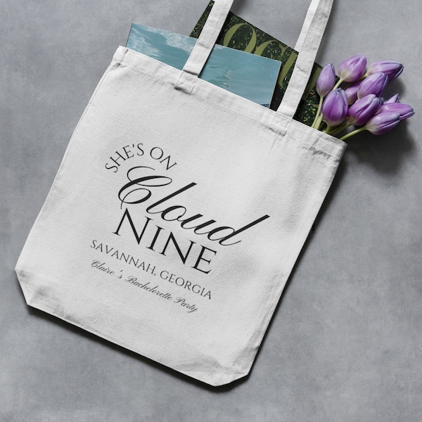 On Cloud 9 Tote Bags Etsy