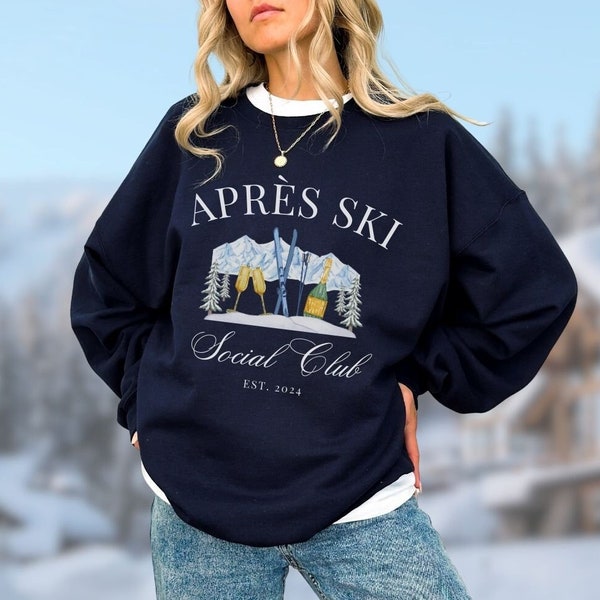 Apres Ski Sweatshirt Winter Bachelorette, Apres Ski Pullover, Aspen Sweatshirt, Trendy Braut Crewnecks, Bachelorette Favor, Brautjungfer Geschenk