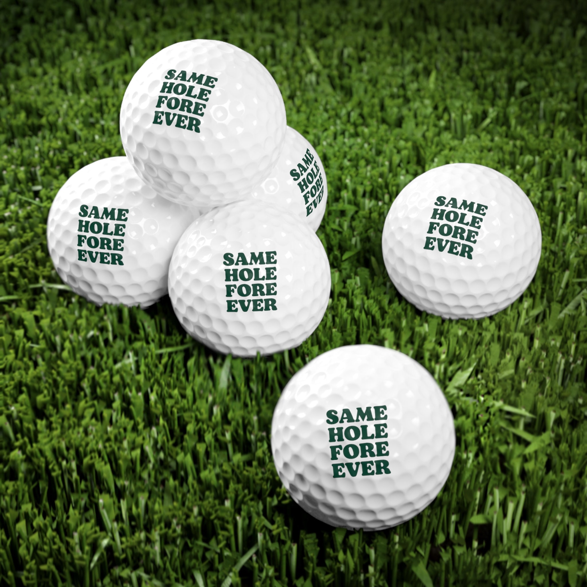 Same Hole Forever Golf Balls, Bachelor Party Gifts, Groomsmen Proposal, Custom Funny Golf Balls, Golf Bachelorette, Golf Gifts Men (6pcs)