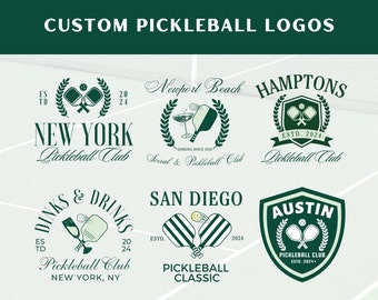 Pickleball SVG Custom Logo Design, Custom Pickleball Logo, Pickleball Club Design, Pickleball PNG Design, Pickleball SVG for Cricut