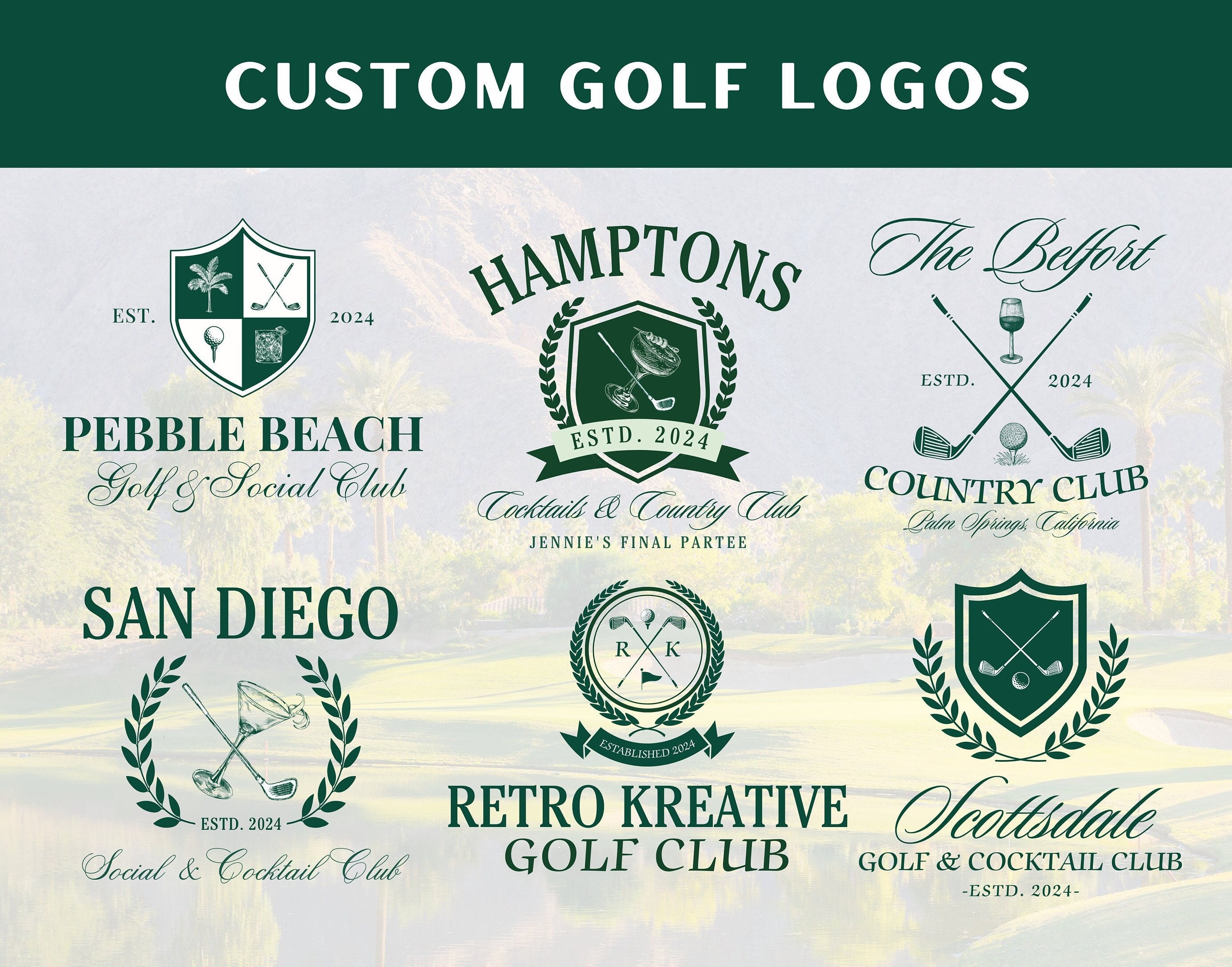 Golf SVG, Golf Logo Design Custom, Golf PNG Personalized, Golf