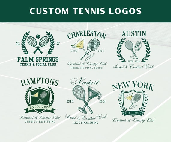 Clever Racket Logo Tennis Racket Logo Design