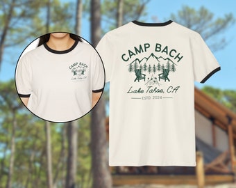 Camp Bachelorette Shirt, Custom Ringer Tee, Summer Camp Bach, Mountain Bachelorette, Camping Shirt, Family Reunion Shirt