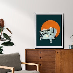 La Marzocco Linea Print: Elevate Your Décor with Iconic Espresso Machine Art - Digital Download