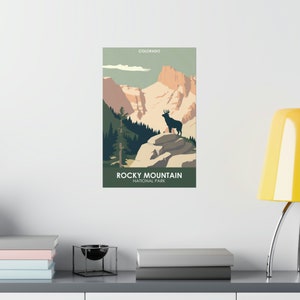 Rocky Mountains National Park Poster: Alpine Landscape Wall Art