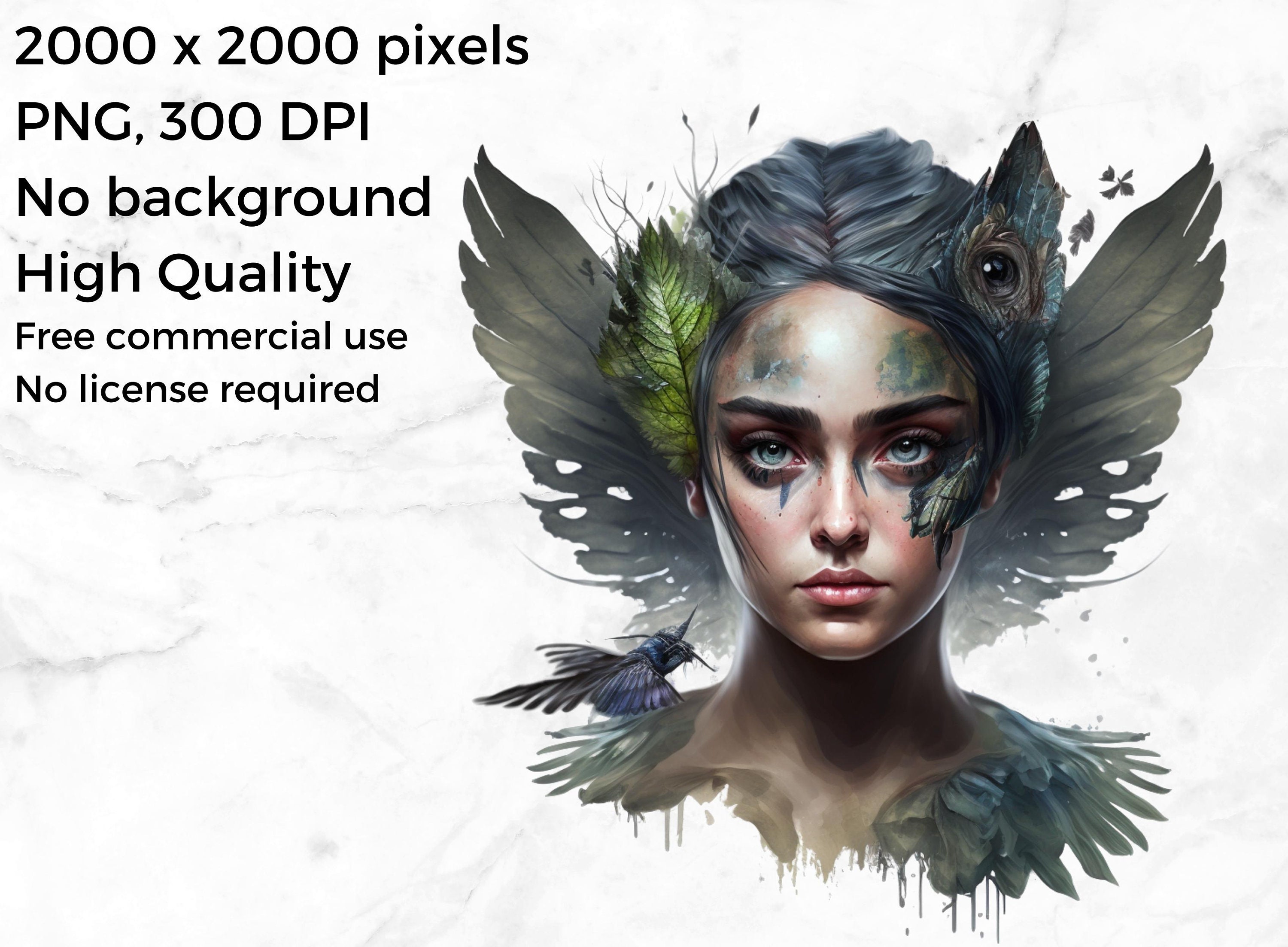 Dark Fairy Fantasy Clipart Bundle,fairies Png, Fantasy Art, Fairy Tale ...