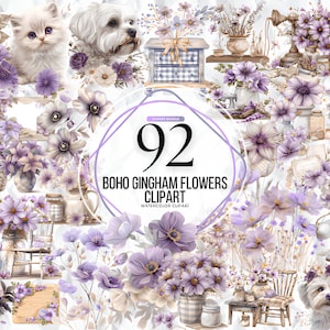 Clipart de flores boho em aquarela, clipart floral boho, rosas boho PNG, clipart de grama de pampas, clipart de flores boho PNG, clipart de flores de casamento
