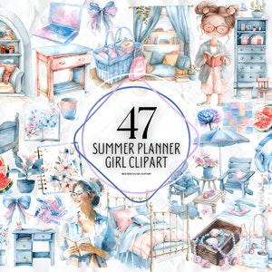 Planner Girl Clipart, Cutter Machine Clipart, Planner Girl Graphics, COMMERCIAL USE, Office Clipart, Office Stuff Clipart, School Clipart