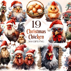 Christmas Chicken Png Sublimation Design, Merry Christmas Png, Christmas Chicken Clipart, Christmas Animals Png,Chicken Png,Digital Download
