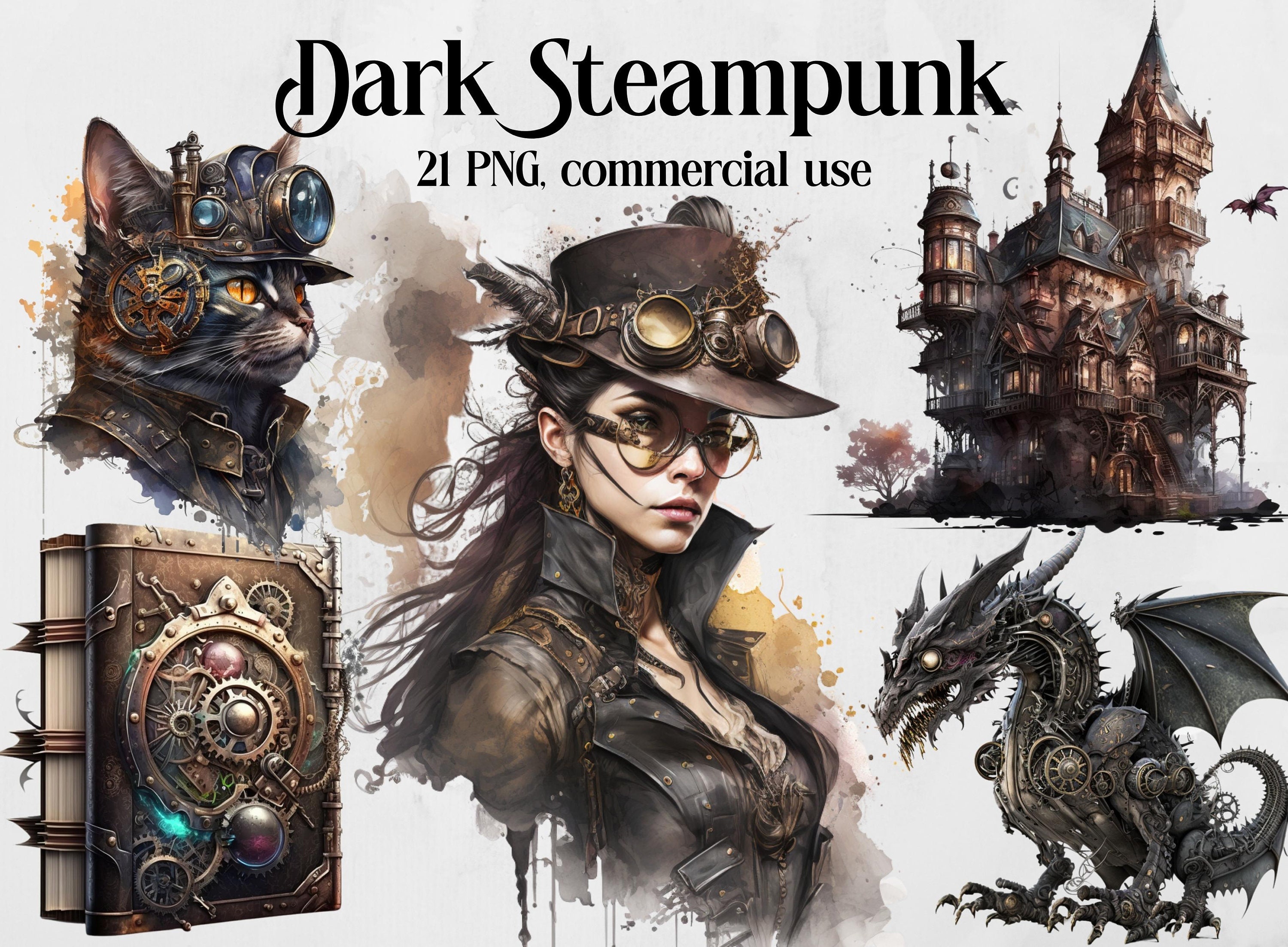 Dark steampunk - Etsy México, image size:3000x2206