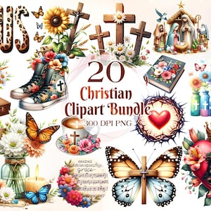 Pacchetto ClipArt di Gesù cristiano, Storia di Pasqua di Gesù, Domenica delle Palme, Resurrezione, Clipart di Pasqua, Sublimazione pasquale, Religione, Cristiano