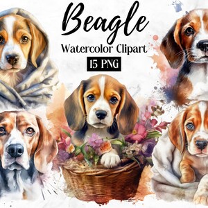 Beagle Clipart | Beagle Art | Beagle PNG | Dog PNG | Cute Dog Clipart | Nursery Clipart | Dog Watercolor | Puppy Images,Dog Lovers Printable
