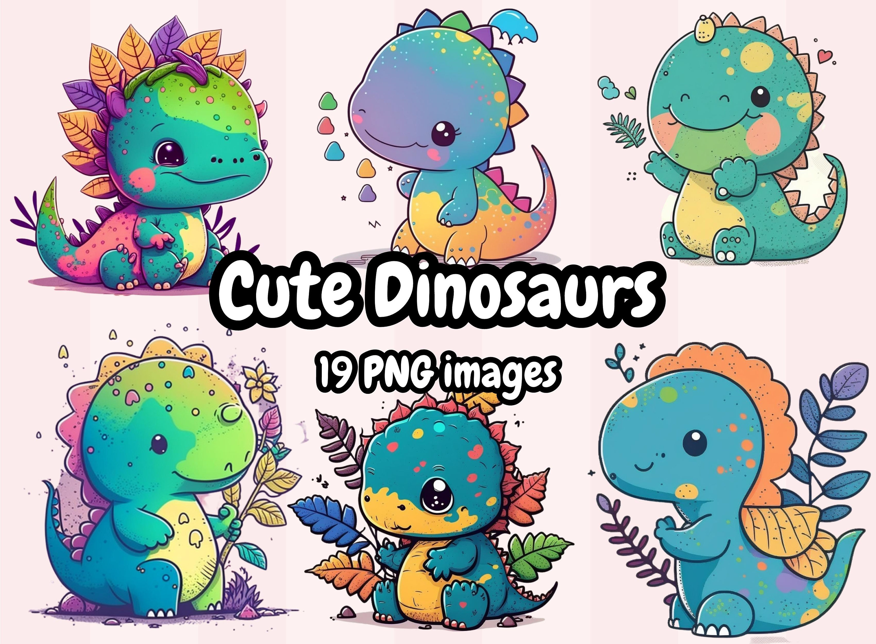 kawaii-dinosaurs-clipart-cute-dinosaurs-download-instant-download