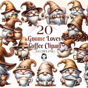 Coffee cute gnomes PNG, Coffee gnome sublimation, coffee gnome watercolor, coffee gnome Clipart, Coffee for Shirt, Commercial Use