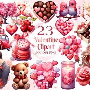 Valentines clipart bundle Collection, Valentines clipart, Valentines png graphics, Gnome sublimation, Transparent background, Commercial Use