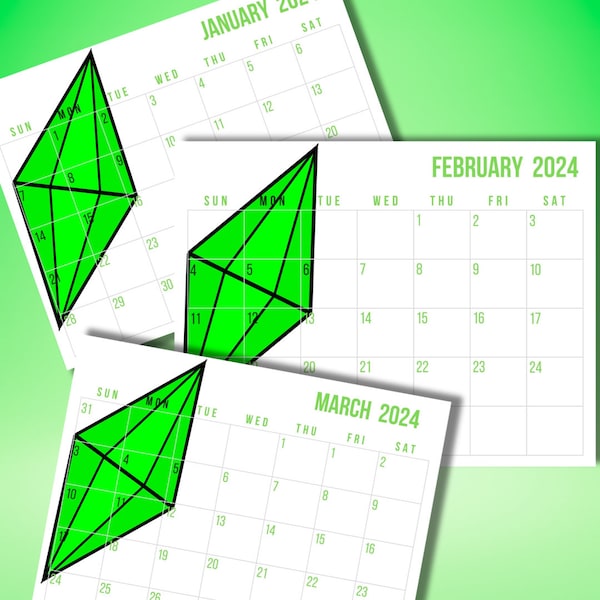 2024 Gaming Calendar Etsy