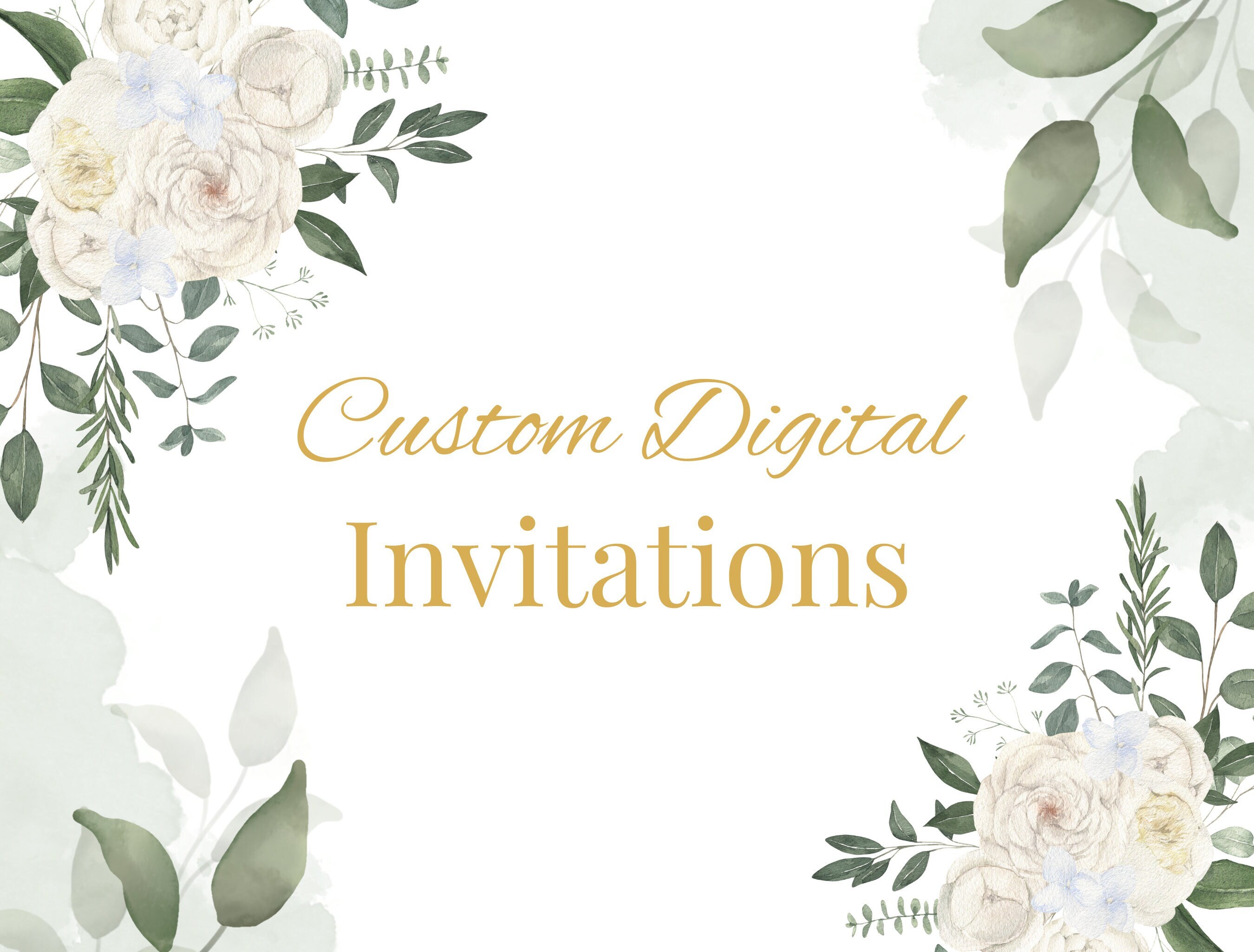 Custom Invitation for Any Occasion, Wedding, Birthday, Baby Shower ...