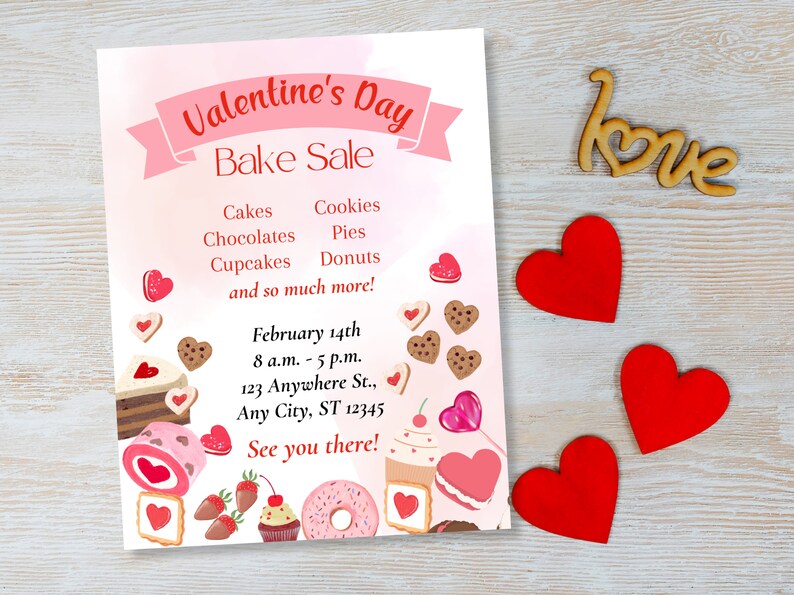 valentine-s-day-bake-sale-template-pink-flyer-sweet-treats-bake-sale-flyer-social-media
