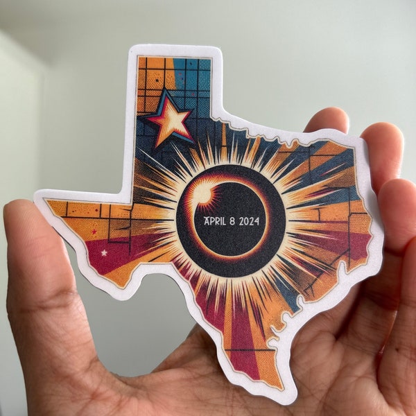 Fridge Magnets | Texas | Eclipse | Souvenir | Decor | Gift item | Handmade