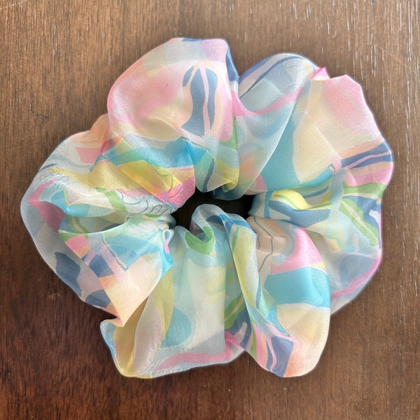 Scrunchies | organza Scrunchy | Classic | 90’s fashion Scrunchie | hair accessories| Hair ties | bridesmaid gift | Mother’s Day gift