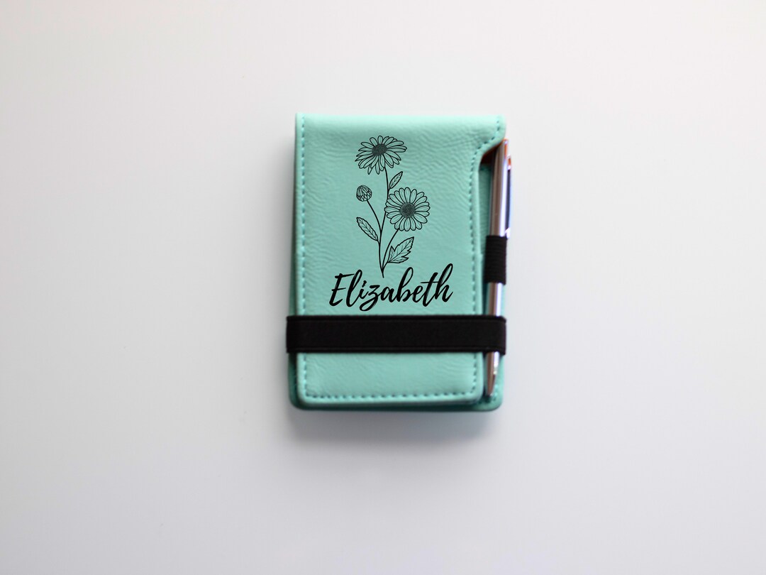 Birthday Flowers Mini Notepad, Personalized Notepad, To-do List Notepad ...
