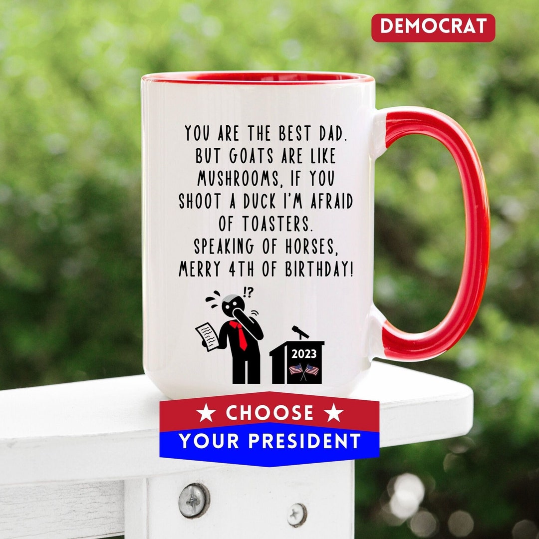 Personalized Gag Gifts for Men, Funny Over the Hill Coffee Mug, Senior