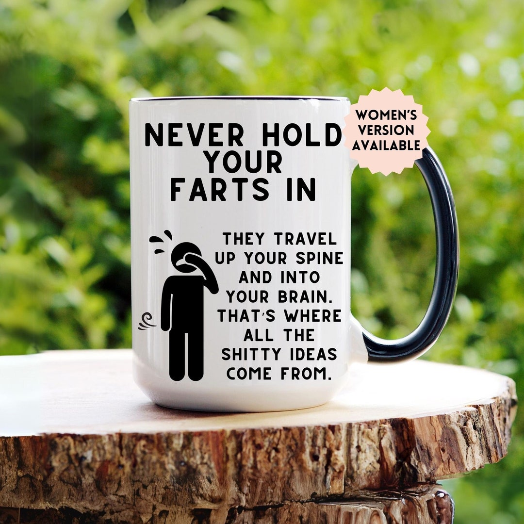 Gag Gifts for Men, Funny Over the Hill Coffee Mug, Senior Citizen Gag